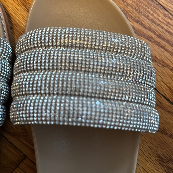 Steve Madden Women's Rhinestone Embellished Sandals - Tan - Picture 5 of 5